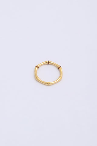 Ami Ring Gold/Brown