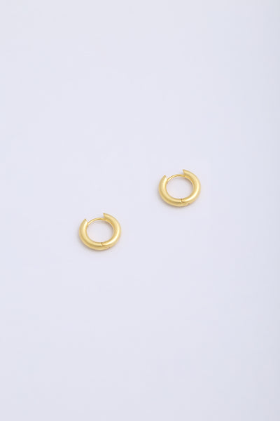 Ezra Hoops Gold Matte