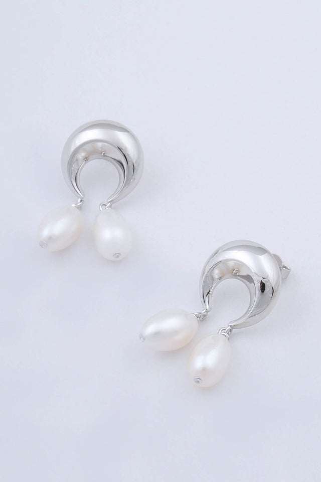 Mira silver creol deals earring