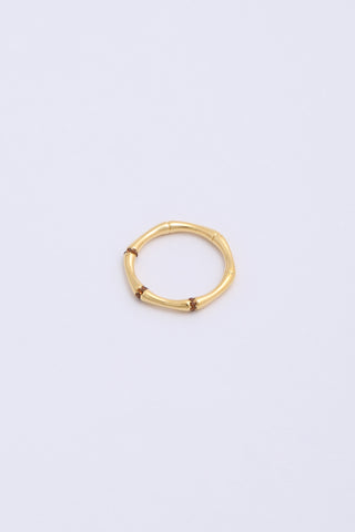 Ami Ring Gold/Brown