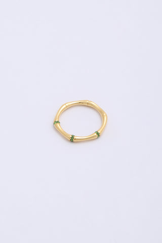 Ami Ring Gold/Green