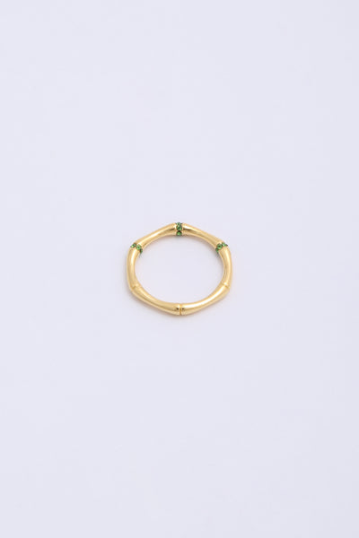 Ami Ring Gold/Green