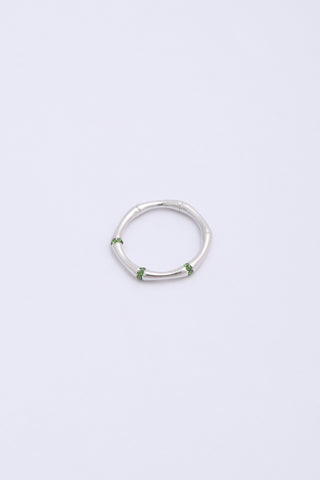 Ami Ring Silver/Green