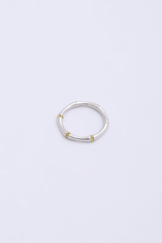 Ami Ring Silver/Yellow