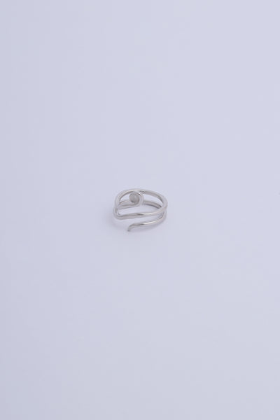 Desi Ring Silver/Clear Quartz