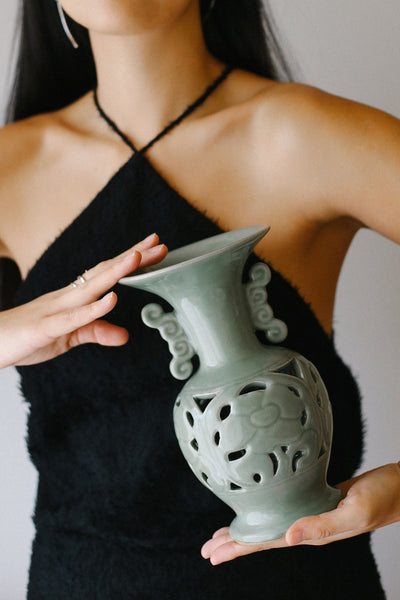 Carved Floral Vase