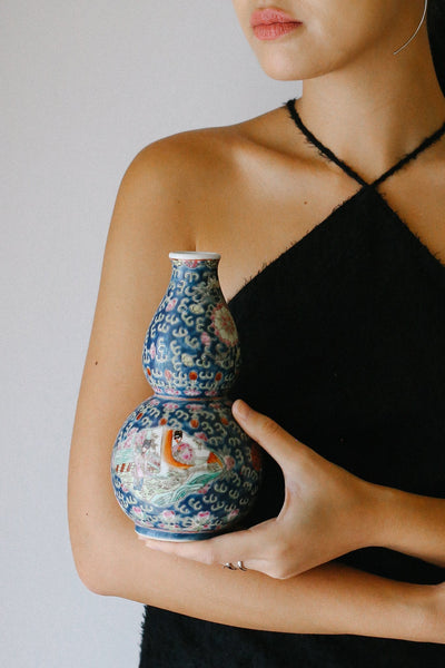 Blue Gourd Shaped Vase